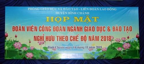 Họp mặt tri ân CB - GV - NV nghỉ hưu theo chế độ năm 2018