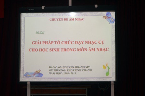 Chuyên đề:  Giải pháp tổ chức dạy nhạc cụ cho học sinh trong môn âm nhạc 