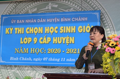 Kỳ thi chọn học sinh giỏi lớp 9 cấp huyện - Năm học 2020 - 2021
