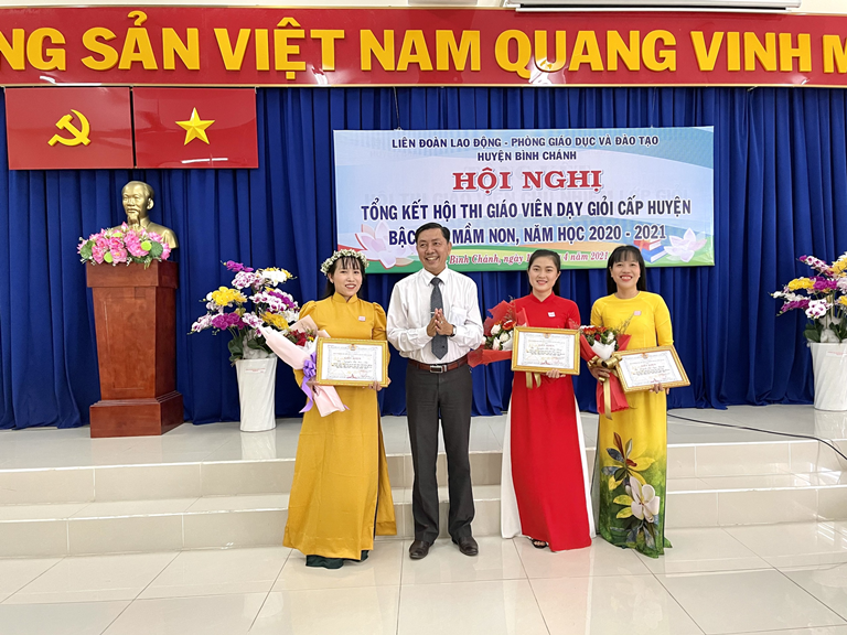 Hội nghị Tổng kết Hội thi Giáo viên dạy giỏi cấp huyện - Bậc học mầm non – năm học 2020-2021