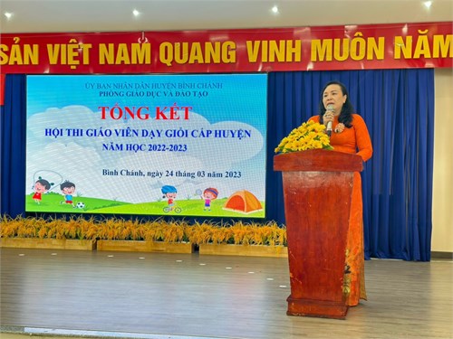 Tổng kết Hội thi giáo viên dạy giỏi bậc học Mầm non cấp huyện năm học 2022-2023