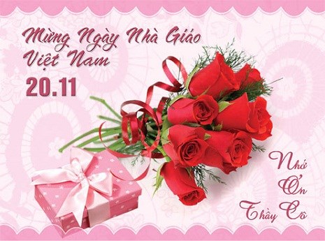 Thiệp chúc mừng Ngày Nhà giáo Việt Nam của Trưởng phòng Giáo dục và Đào tạo.