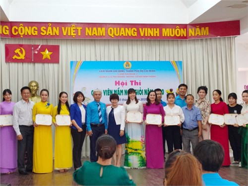 Giáo viên trường Mầm non 13 đạt giải ba Hội thi Giáo viên giỏi năm 2020 do Liên đoàn lao động Thành phố tổ chức