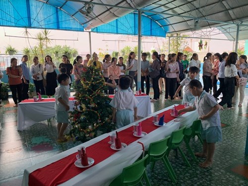 Tổ chức thao giảng củng cố chuyên đề   Giáo dục kỹ năng sống cho trẻ  tại trường mầm non Thiên Anh