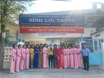 Khảo sát chính thức trường th bình lợi trung