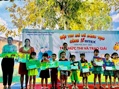 Hội thi  Bé vẽ sáng tạo cùng Bitex  cấp học Mầm non năm học 2022-2023