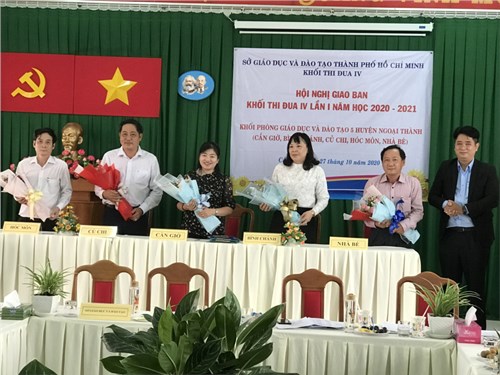 Phòng giáo dục và đào tạo huyện hóc môn tham dự hội nghị giao ban khối thi đua iv - lần 1- năm học 2020-2021.