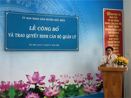 Thông báo số : 1266/GDĐT Về việc thông báo điều động, bổ nhiệm CBQL
