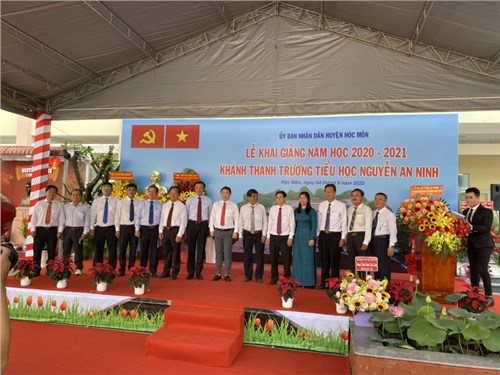 Lễ khai giảng và khánh thành năm học 2020-2021 tại trường tiểu học nguyễn an ninh, tiểu học nhị tân và mầm non sơn ca 
