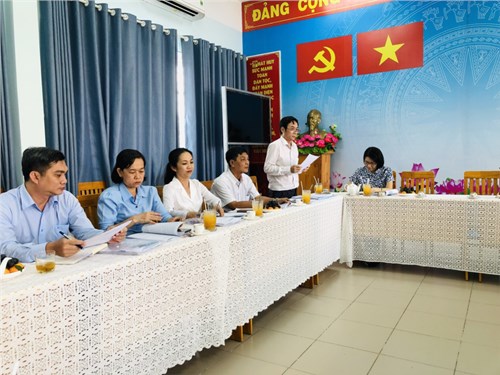 CHI BỘ PHÒNG GIÁO DỤC - Tổ chức đánh giá, xếp loại chất lượng đối với tổ chức đảng, đảng viên và tập thể, cá nhân cán bộ lãnh đạo, quản lý năm 2020 .
