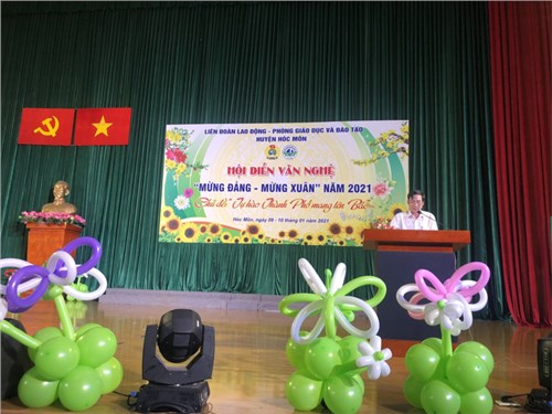Phòng giáo dục và đào tạo huyện hóc môn- khai mạc hội diễn văn nghệ “mừng đảng - mừng xuân” năm 2021.