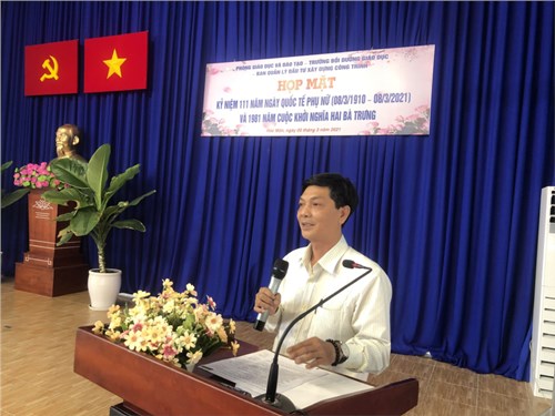 Phòng giáo dục và đào tạo phối hợp tổ chức họp mặt ngày quốc tế phụ nữ năm 2021

