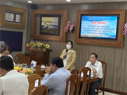 Hội nghị tổng kết chuyên môn năm học 2021-2022 và triển khai nhiệm vụ năm học 2022-2023