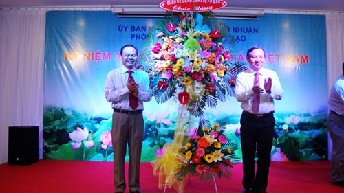 Ngành Giáo dục - Đào tạo quận Phú Nhuận
Tổ chức Lễ kỷ niệm 33 năm  Ngày Nhà giáo Việt Nam
(20/11/1982 - 20/11/2015)
