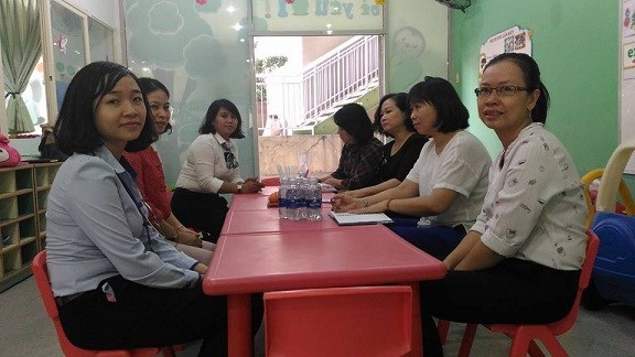 Lớp MN Bé Yêu ơi đón Đoàn kiểm tra đột xuất của Sở GD-ĐT thành phố Hồ Chí Minh.