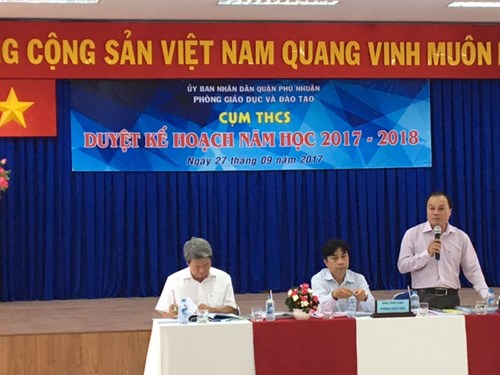 Duyệt kế hoạch năm học khối thcs
năm học 2017-2018
