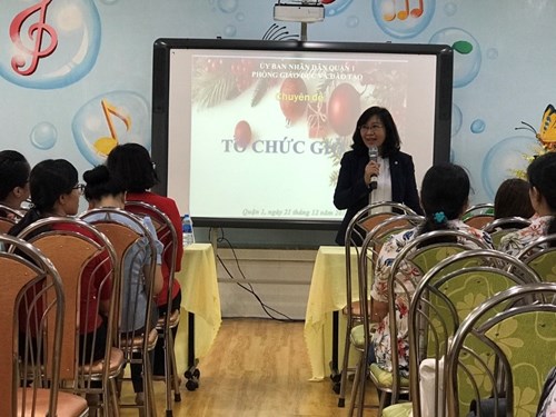 Chuyên đề “Tổ chức giờ ăn” bậc học mầm non