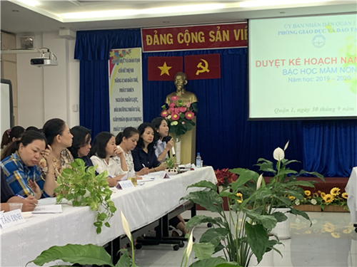 Hội nghị xây dựng kế hoạch năm học 2019 - 2020 các trường mầm non
