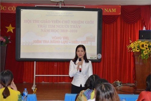 Hội thi “Giáo viên chủ nhiệm giỏi – Trái tim người thầy”