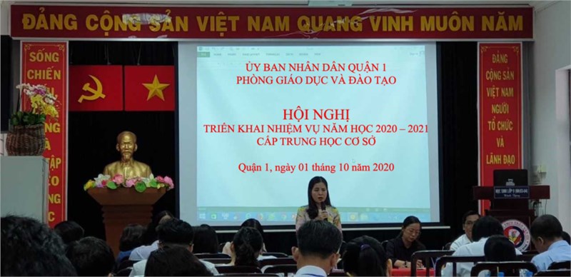 Hội nghị Triển khai nhiệm vụ năm học 2020 - 2021 cấp trung học cơ sở và Xây dựng kế hoạch trường trung học cơ sở