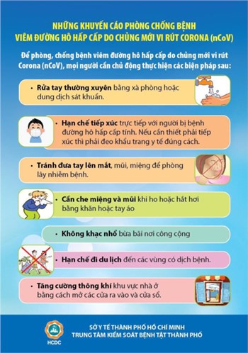 Những khuyến cáo phòng chống bệnh viêm đường hô hấp cấp do chủng mới vi rút Corona nCoV