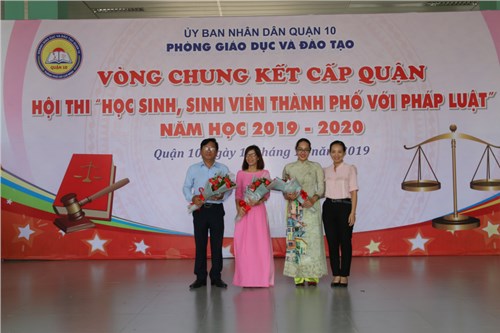Vòng chung kết cấp quận Hội thi  Học sinh, sinh viên  thành phố với pháp luật  năm học 2019-2020.