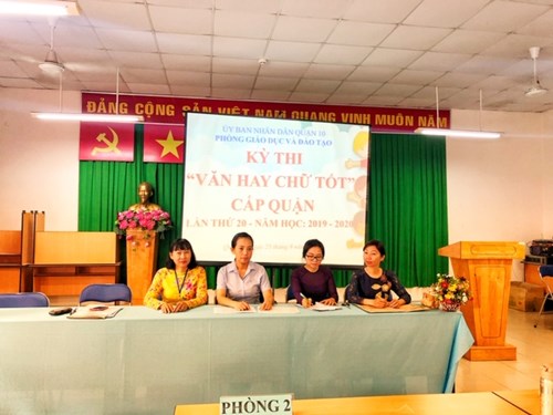 Kỳ thi  Văn hay - Chữ tốt  cấp Quận lần thứ 20