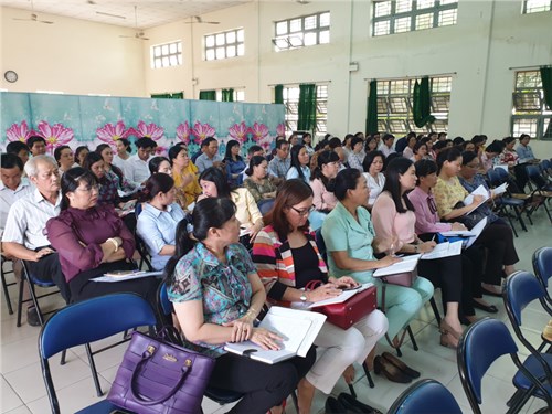 Hội nghị Giao ban Hiệu trưởng các trường Mầm non, Tiểu học, THCS trên địa bàn Quận 11 (lần 1) năm học 2019-2020.