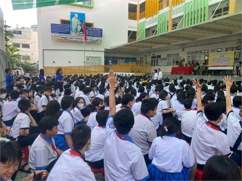 Chuyên đề phổ biến, giáo dục pháp luật trong các trường Trung học cơ sở trên địa bàn quận năm 2023