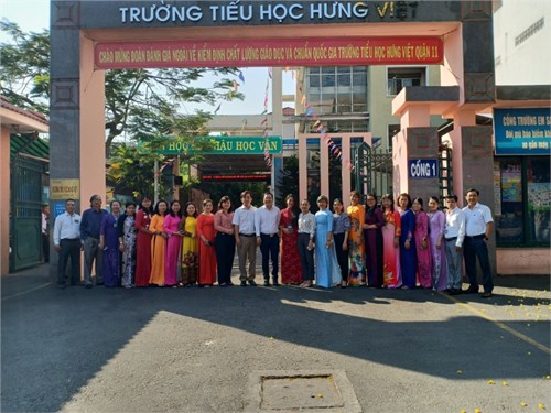 Trường Tiểu học Hưng Việt đón Đoàn đánh giá ngoài của Sở Giáo dục và Đào tạo về kiểm định chất lượng giáo dục Cấp độ 2 và Chuẩn Quốc gia Mức độ 1