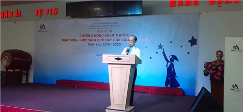  hội nghị tuyên dương khen thưởng giáo viên – học sinh giỏi đạt giải cấp thành phố năm học 2019-2020