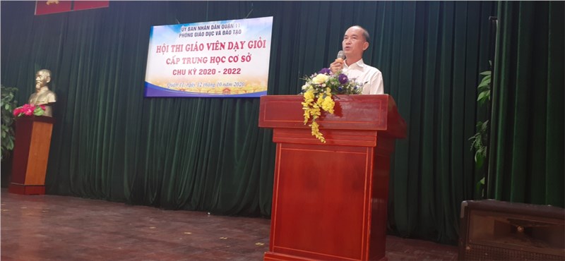 Khai mạc hội thi giáo viên dạy giỏi thcs cấp quận chu kỳ 2020-2022