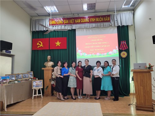 Vòng 1 Hội thi Giáo viên giỏi cấp Quận bậc Mầm non Năm học 2022-2023
