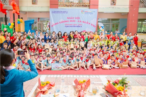 Ngày hội “Năng lượng mới - Cả ngày vui” cụm chuyên môn 2 tại trường Mầm non 10