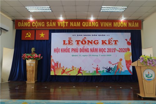Lễ tổng kết hội khỏe phù đổng quận 11 năm học 2019-2020

