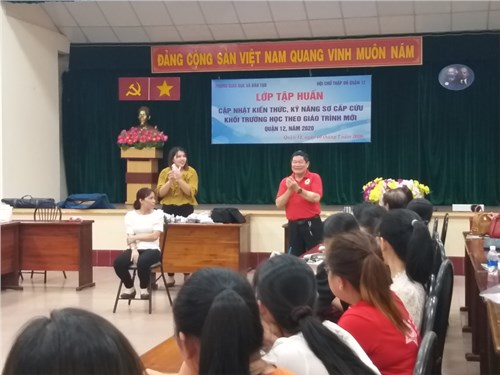 Tập huấn  Cập nhật kiến thức, kỹ năng sơ cấp cứu khối trường học  năm 2020