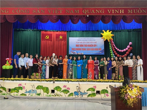 Tập huấn chuyên đề Hoạt động trải nghiệm lớp 1 theo chương trình Giáo dục phổ thông 2018