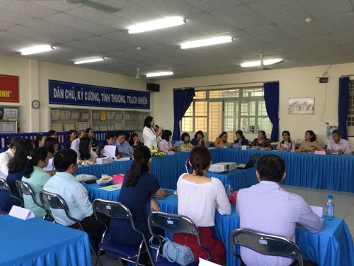 Thẩm định công nhận trường mầm non sơn ca 8 quận 12 đạt chuẩn quốc gia mức độ 1 