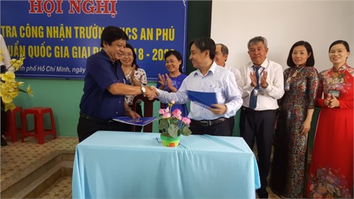 Trường Mầm non Sơn Ca và trường Trung học cơ sở An Phú Quận 2 đạt Chuẩn Quốc Gia 