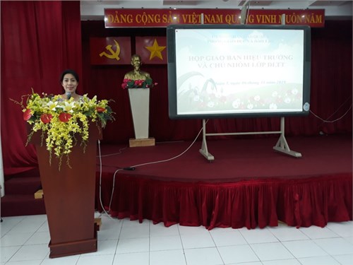 Họp giao ban bậc học Mầm non lần 1 năm học 2019-2020