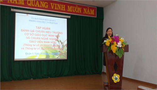Tập huấn đánh giá chuẩn hiệu trưởng cơ sở giáo dục mầm non và chuẩn nghề nghiệp giáo viên mầm non
