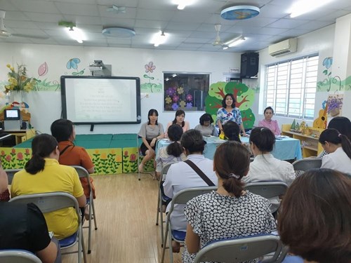 Chuyên đề “Rèn luyện cho trẻ tinh thần đồng đội, tính kỷ luật, tự tin trong phát triển thể chất” cấp quận
