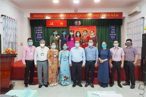 Trường THCS Đoàn Thị Điểm đón đoàn đánh giá ngoài Sở Giáo dục và Đào tạo về trường khảo sát sơ bộ