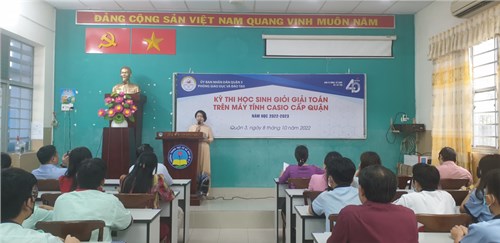Hội thi học sinh giỏi giải toán trên máy tính cầm tay cấp quận (vòng 1) năm học 2022-2023
