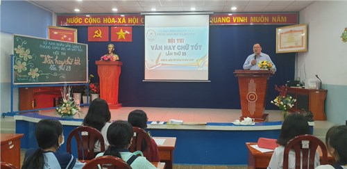 Quận 3 tổ chức Hội thi Văn hay Chữ tốt cấp quận năm học 2022 - 2023 tại Trường Trung học cơ sở Lê Lợi