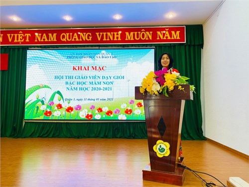 Khai mạc Hội thi giáo viên dạy giỏi cấp quận bậc học Mầm non năm học 2020-2021