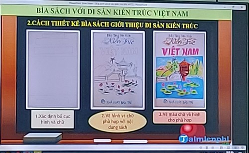Chuyên đề môn Mỹ thuật lớp 7 với chủ đề: “Nghệ thuật trung đại Việt Nam”. Bài 5: Bìa sách với di sản kiến trúc Việt Nam (2 tiết) tại Trường THCS Lương Thế Vinh