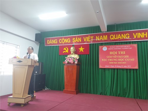 Khai mạc Hội thi Giáo viên dạy giỏi bậc trung học cơ sở cấp quận năm học 2020 - 2021