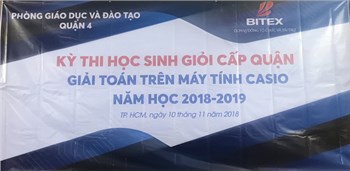 Kỳ thi học sinh giỏi cấp quận giải toán trên máy tính Casio năm học 2018-2019