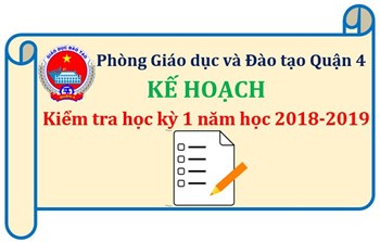 Hướng dẫn kiểm tra học kỳ 1 cấp THCS  năm học 2018 – 2019